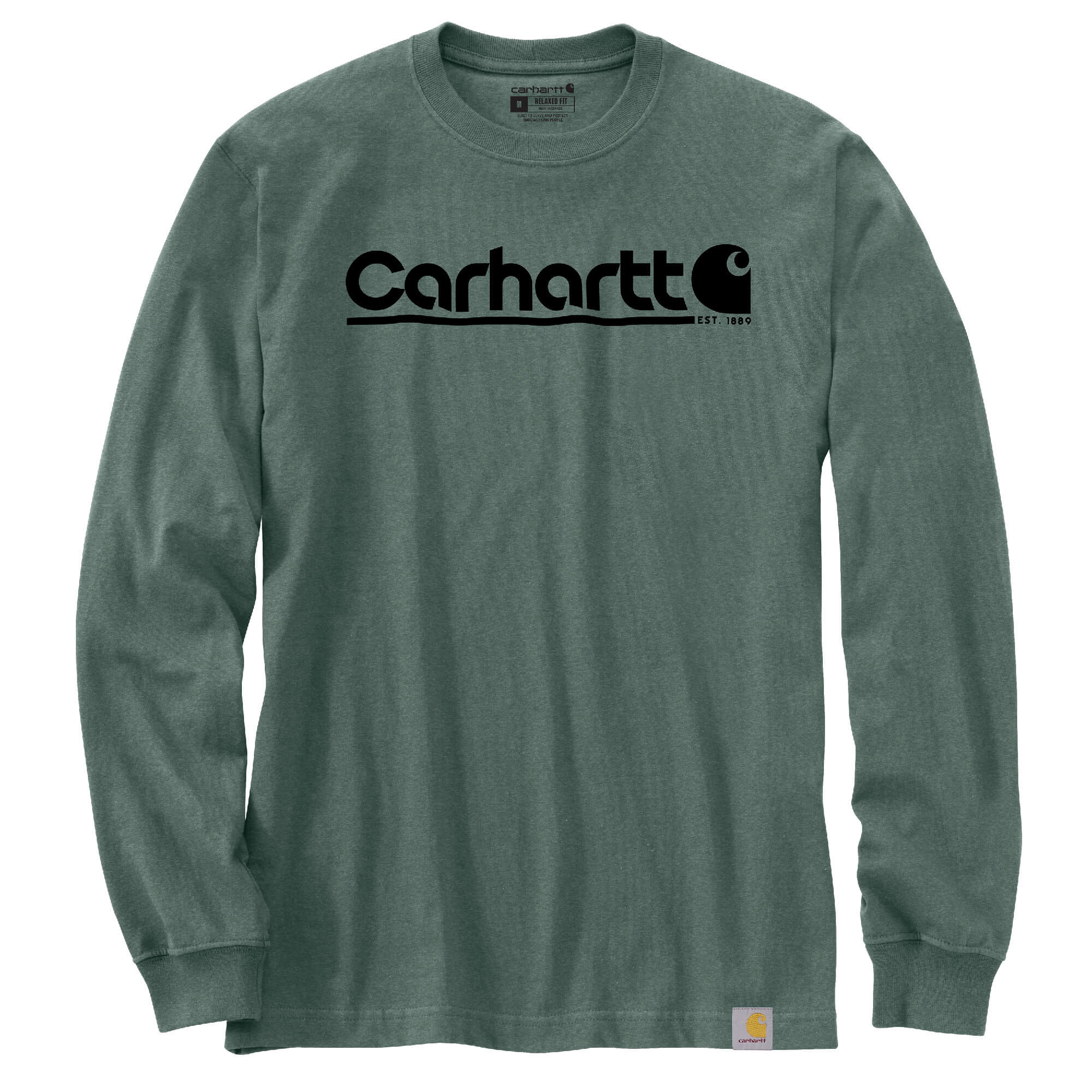 106362 - Carhatt Men's Relaxed Fit Heavyweight Long-Sleeve Logo Graphic T-Shirt