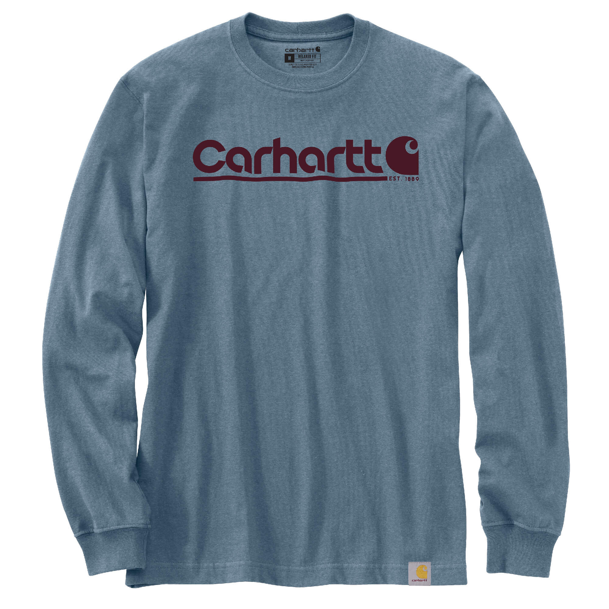 106362 - Carhatt Men's Relaxed Fit Heavyweight Long-Sleeve Logo Graphic T-Shirt