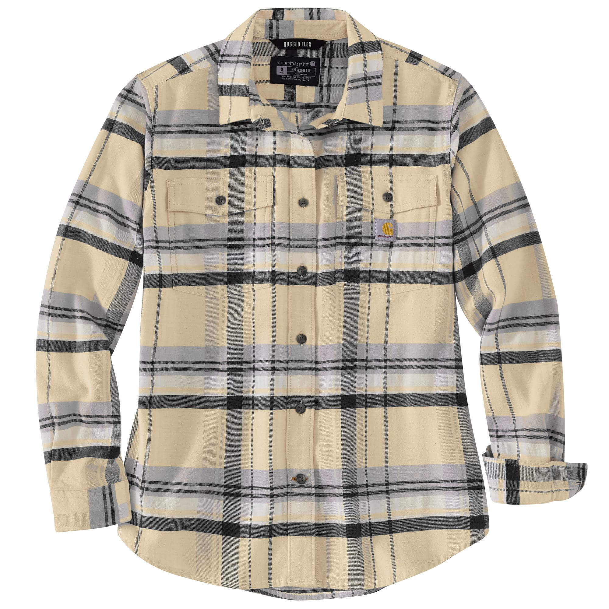 106447 - Carhartt Women's TENCEL™ Fiber Series Relaxed Fit Long-Sleeve Flannel Shirt