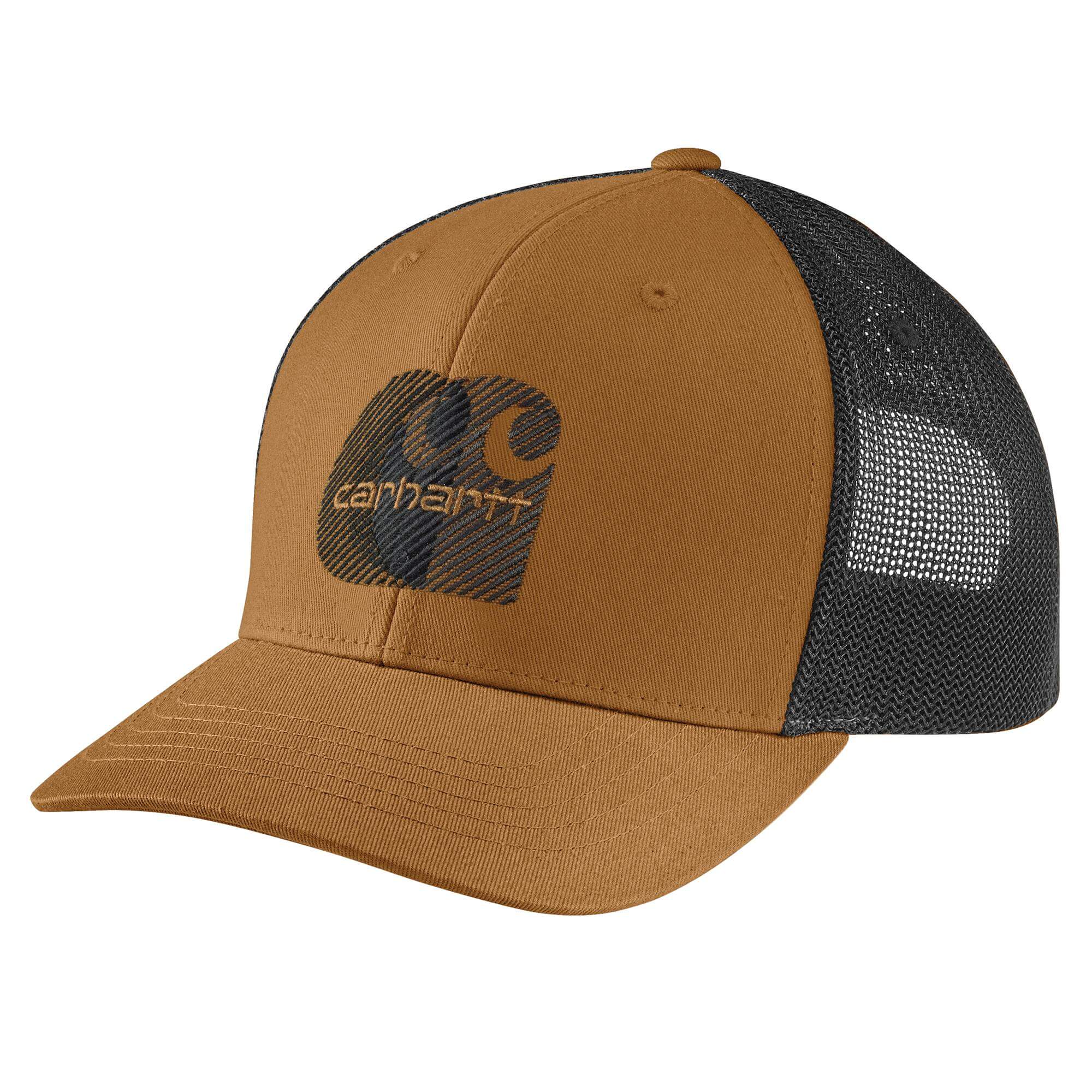 107009 - Carhartt Men's Canvas Meshback Logo Embroidered Cap