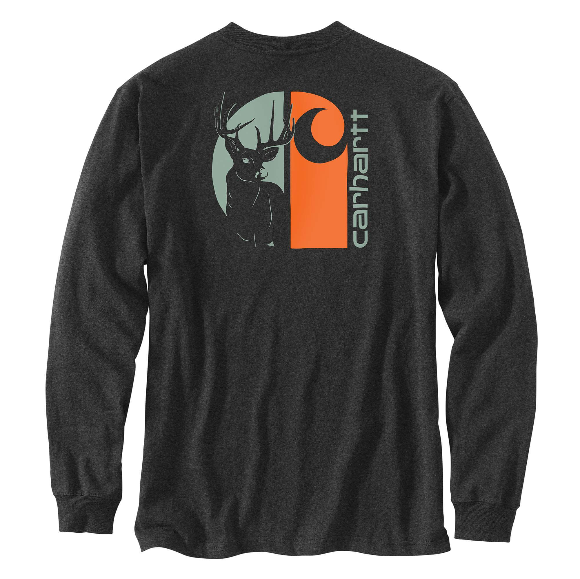 107041 - Carhartt Men's Loose Fit Heavyweight Long-Sleeve Derr Graphic T-Shirt