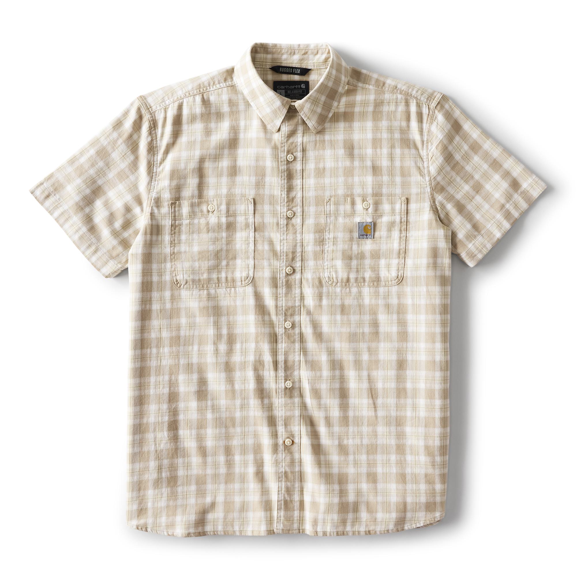 107272 - Carhartt Men's Bozeman Relaxed Short Sleeve Plaid Shirt