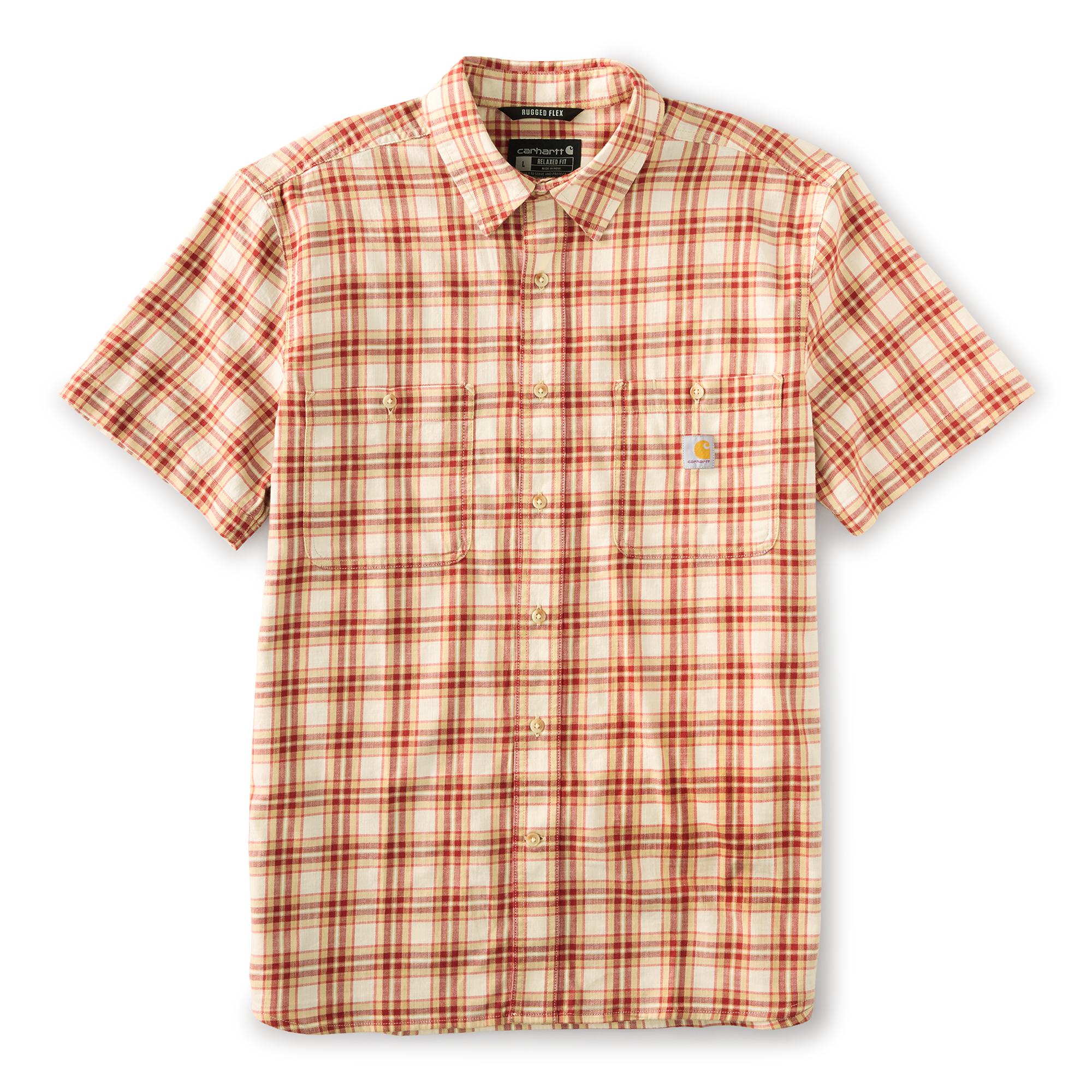 107272 - Carhartt Men's Bozeman Relaxed Short Sleeve Plaid Shirt