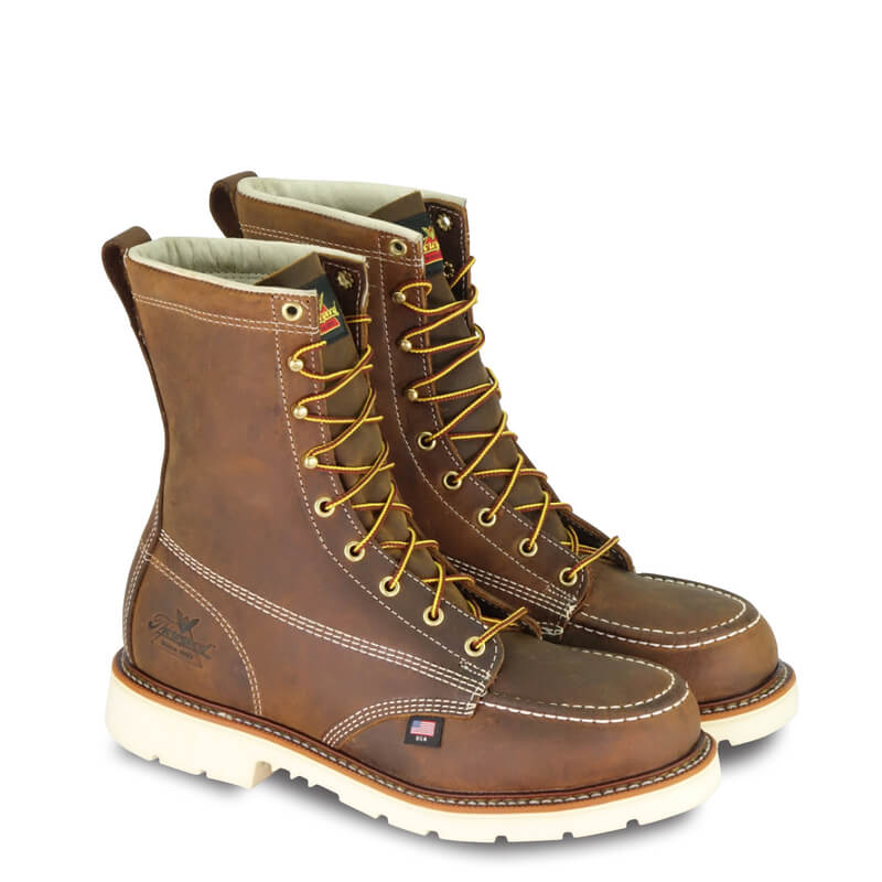 804-4378 - Thorogood Men's 8-inch American Heritage Moc Toe Boots
