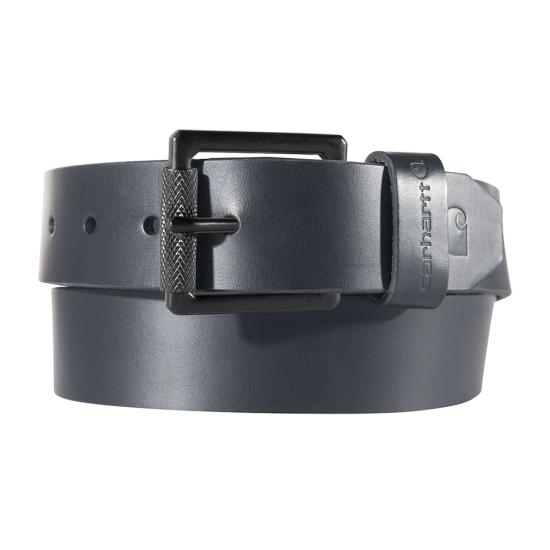 A0005562 - Carhartt Men's Bridle Leather Classic Buckle Belt Black With Nickel Roller Finish