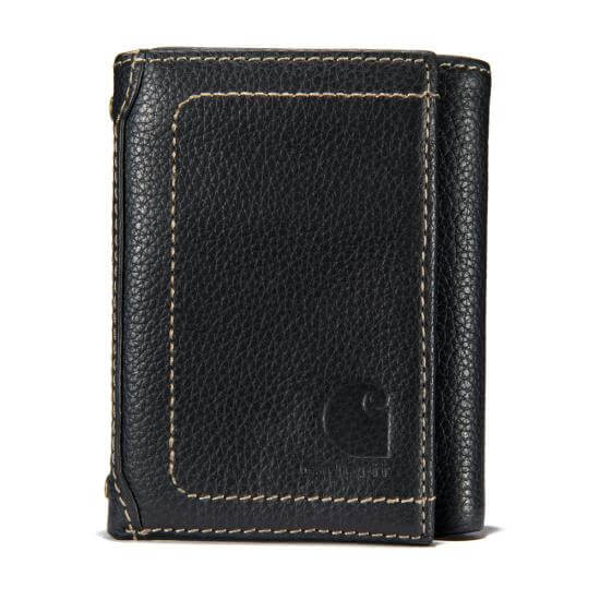 B000020920 - Carhartt  Pebble Leather Trifold Wallet Brown