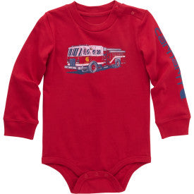 CA6559 - Carhartt Infant Long-Sleeve Fire Truck Body Suit