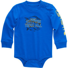 CA6568 - Infant Boy's Long-Sleeve Fishing Bodysuit