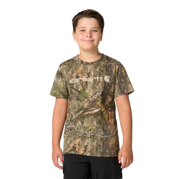 CA6799 - Carhartt Boy's Short-Sleeve Logo Camo T-Shirt