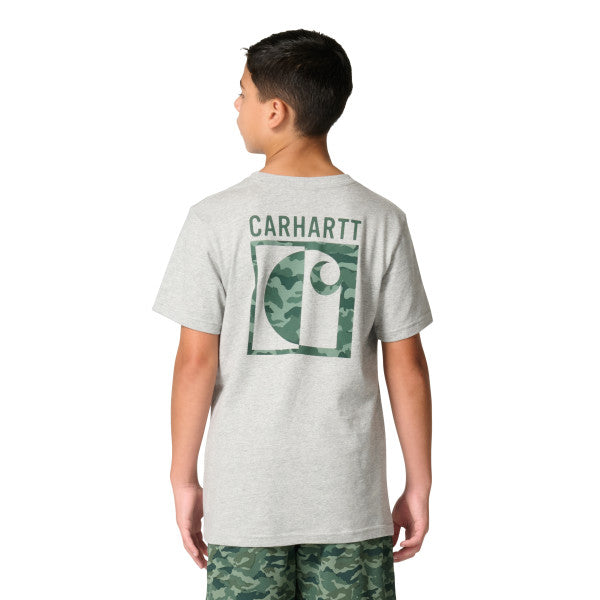 CA6802 - Carhartt Boy's Short-Sleeve Camo Logo T-Shirt