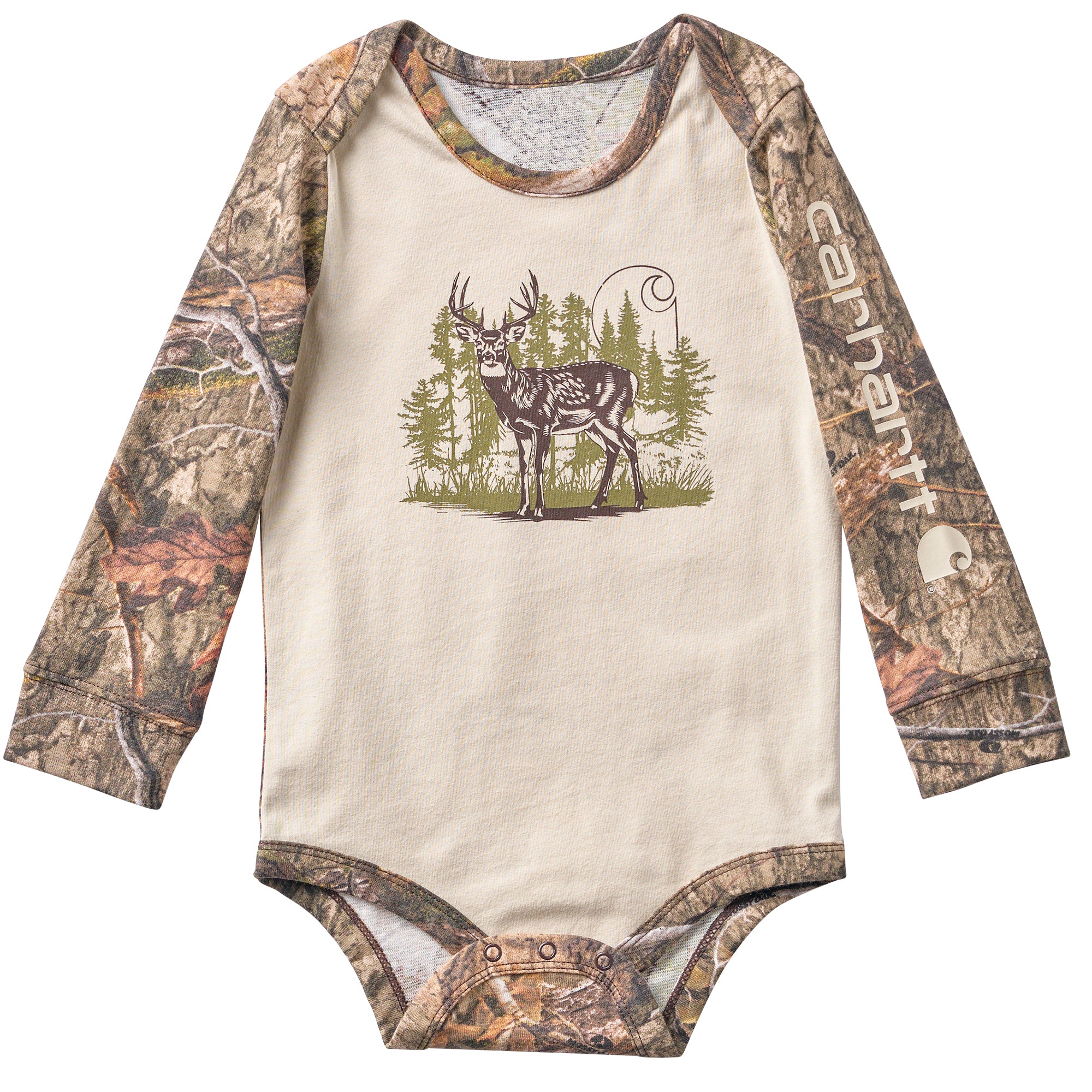 CA6862 - Carhartt Infant  Long-Sleeve Deer Bodysuit
