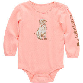 CA7080 - Carhartt Infant Girls Long-Sleeve Puppy Bodysuit