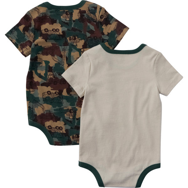 CG8107 - Carhartt Infant Boy's Short-Sleeve Construction 2-Piece Bodysuit Set