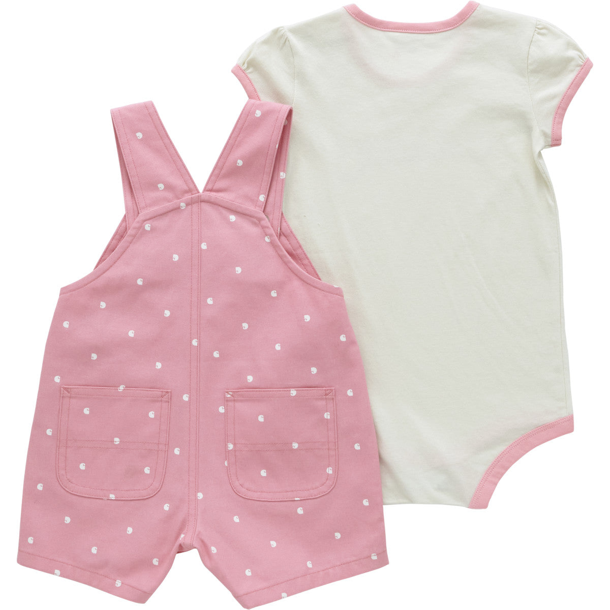 CG9930 - Carhartt Short-Sleeve Bodysuit and Canvas Shortall Set