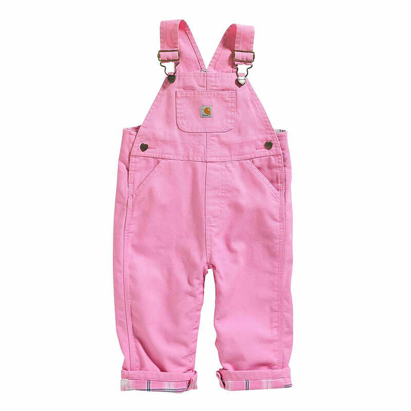 CM9629 - Carhartt Girls Canvas Overall-Flannel Lined