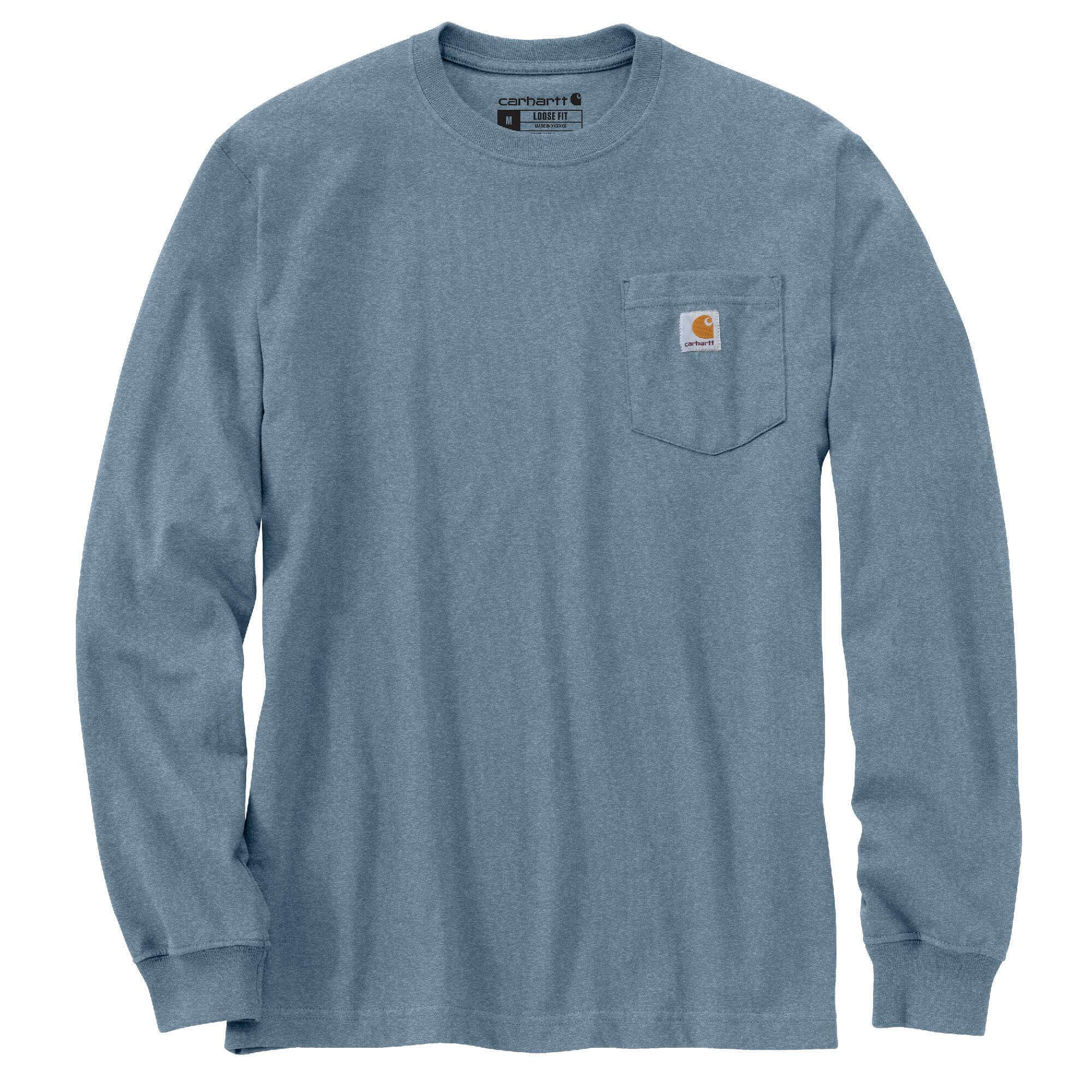 K126 -Carhartt Men's Loose Fit Heavyweight Long-Sleeve Pocket T-Shirt