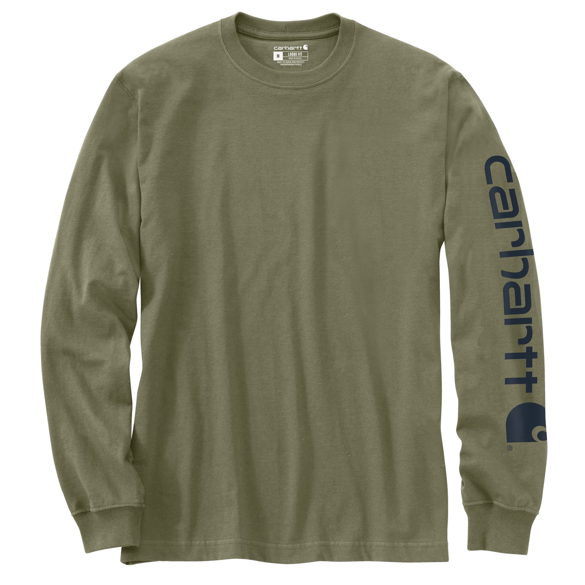 K231 - Carhartt Inc. Carhartt Men's Loose Fit Heavyweight Long-Sleeve Sleeve Graphic T-Shirt