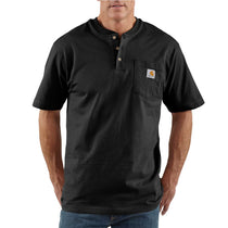 K84 - Carhartt Men's Loose Fit Heavyweight Short-Sleeve Pocket Henley T-Shirt