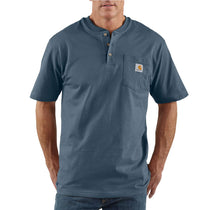 K84 - Carhartt Men's Loose Fit Heavyweight Short-Sleeve Pocket Henley T-Shirt