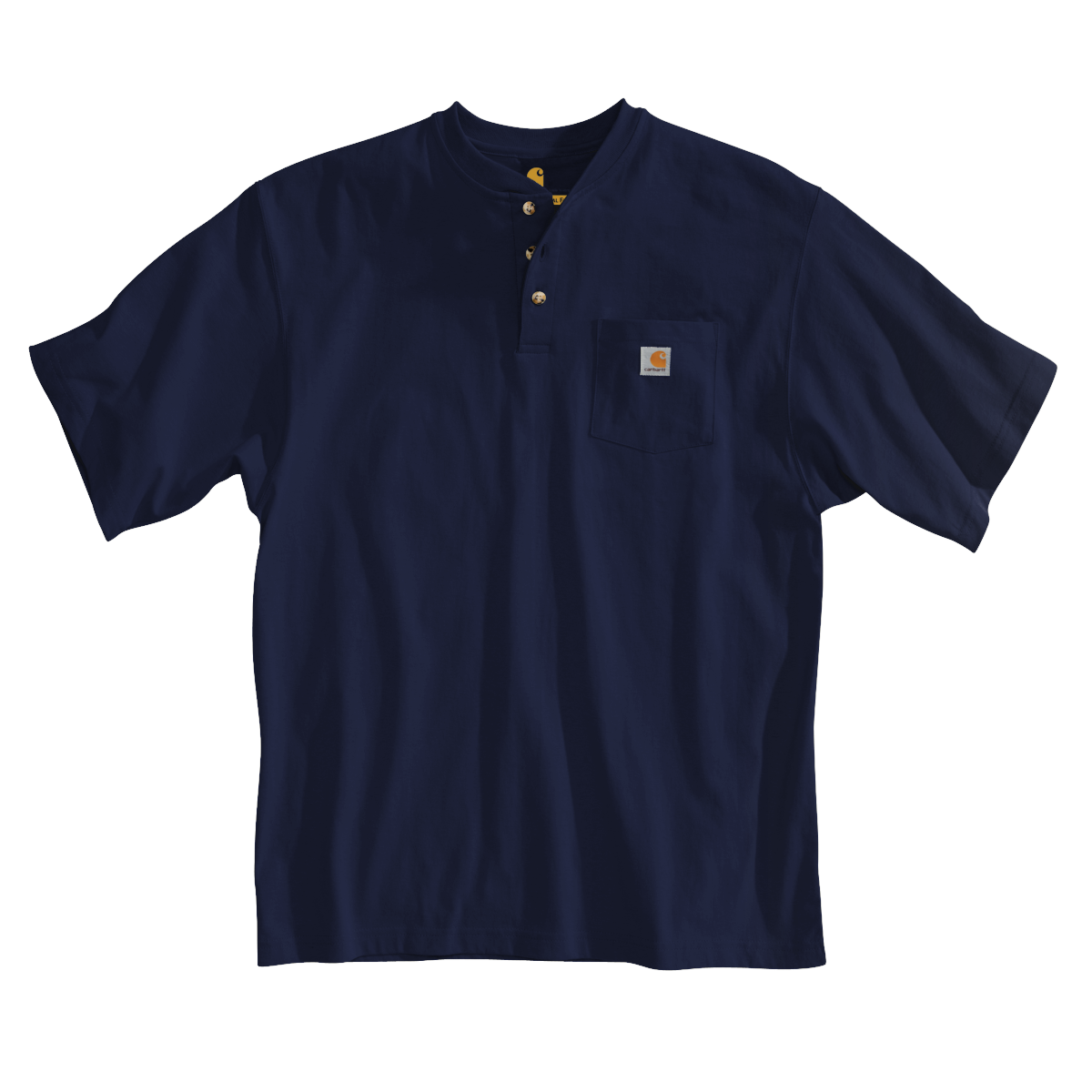K84 - Carhartt Men's Loose Fit Heavyweight Short-Sleeve Pocket Henley T-Shirt