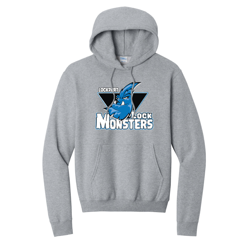 Lockport Lock Monsters - Port & Co® Youth Core Fleece Pullover Hooded Sweatshirt
