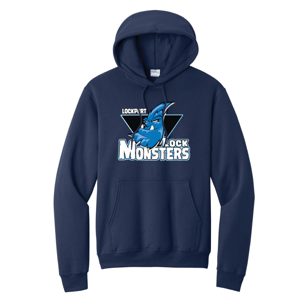 Lockport Lock Monsters - Port & Co® Core Fleece Pullover Hooded Sweatshirt