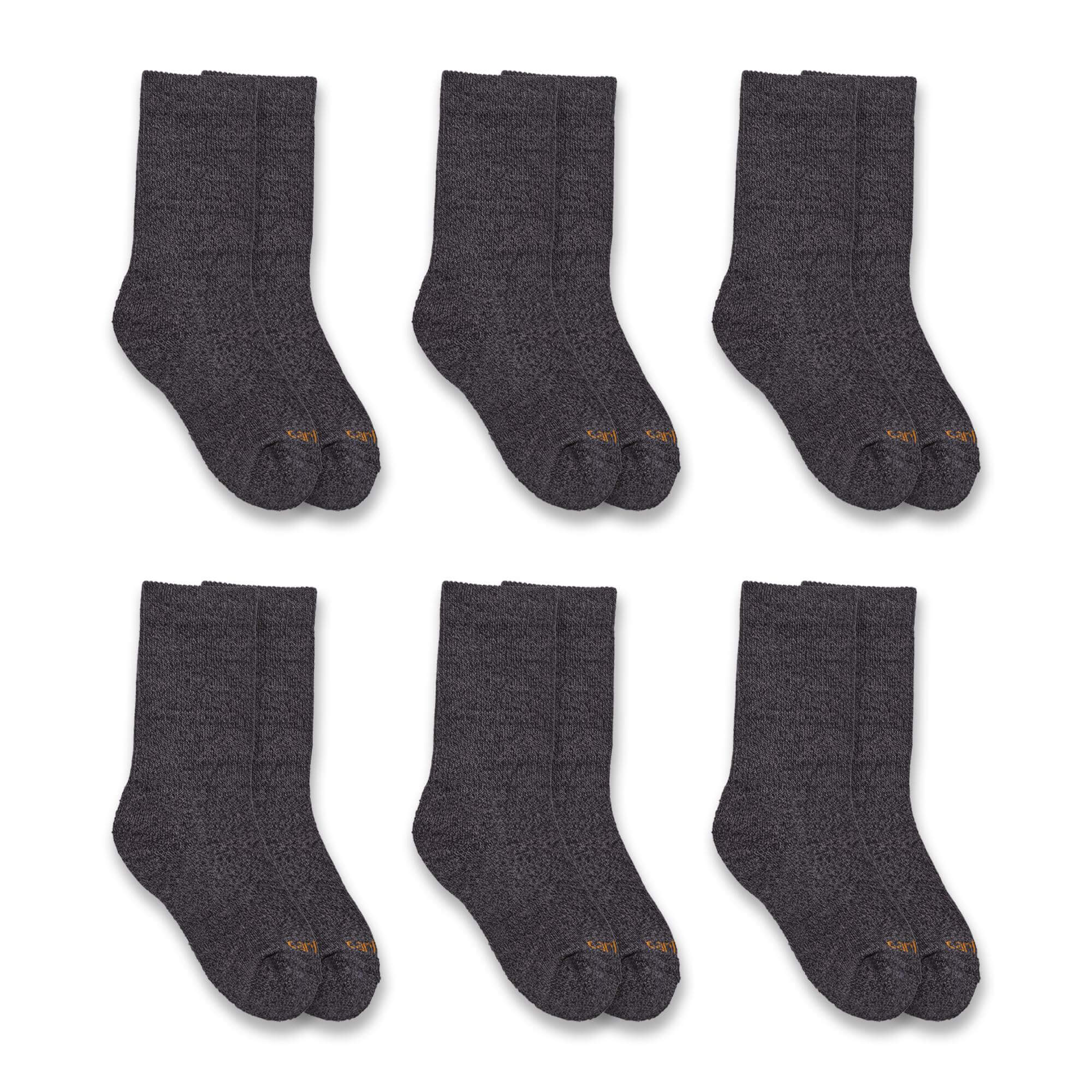 SC0696J - Carhartt Boy's Lightweight Crew Sock 6-Pack