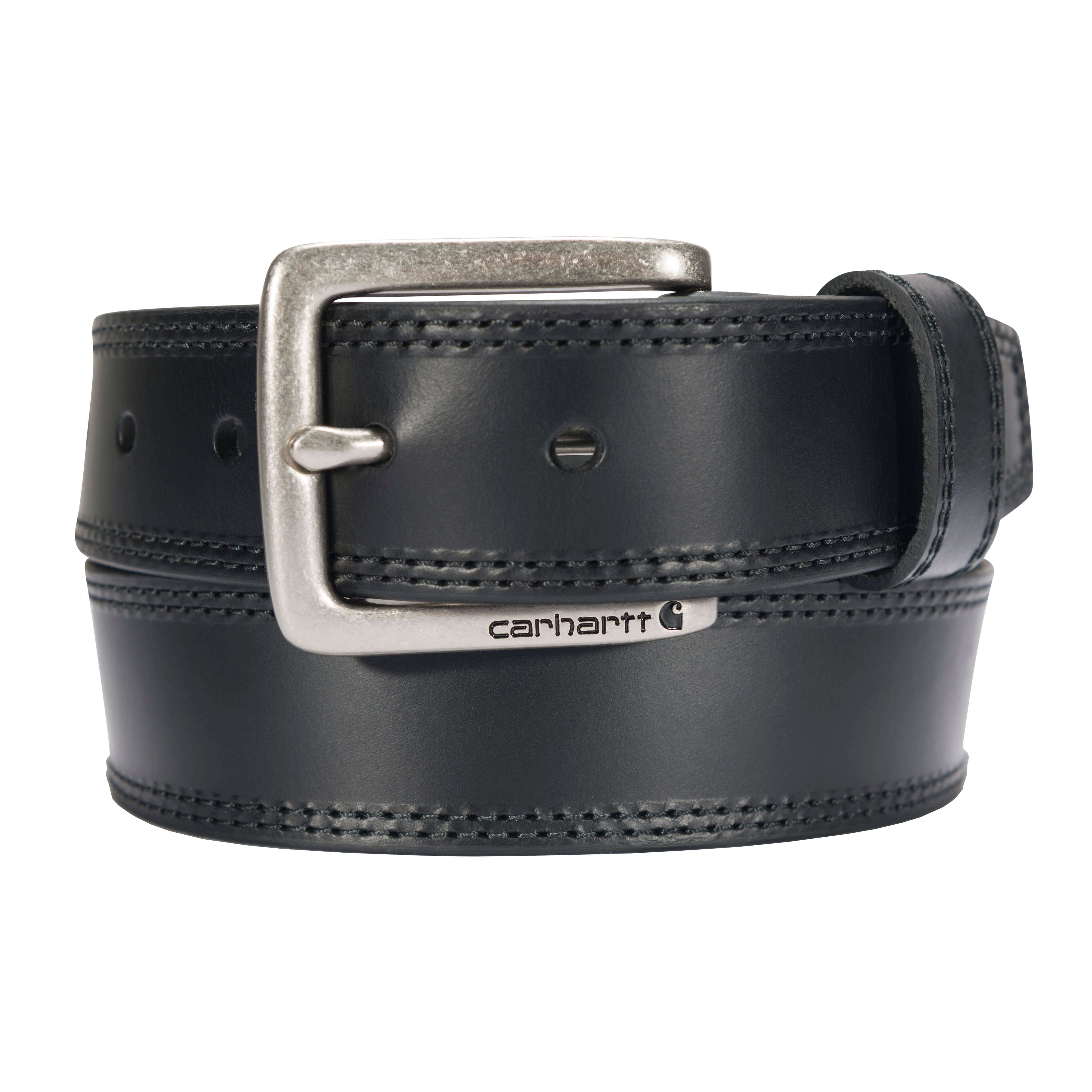 A0005503 - Carhartt Men's Leather Engraved Buckle Belt