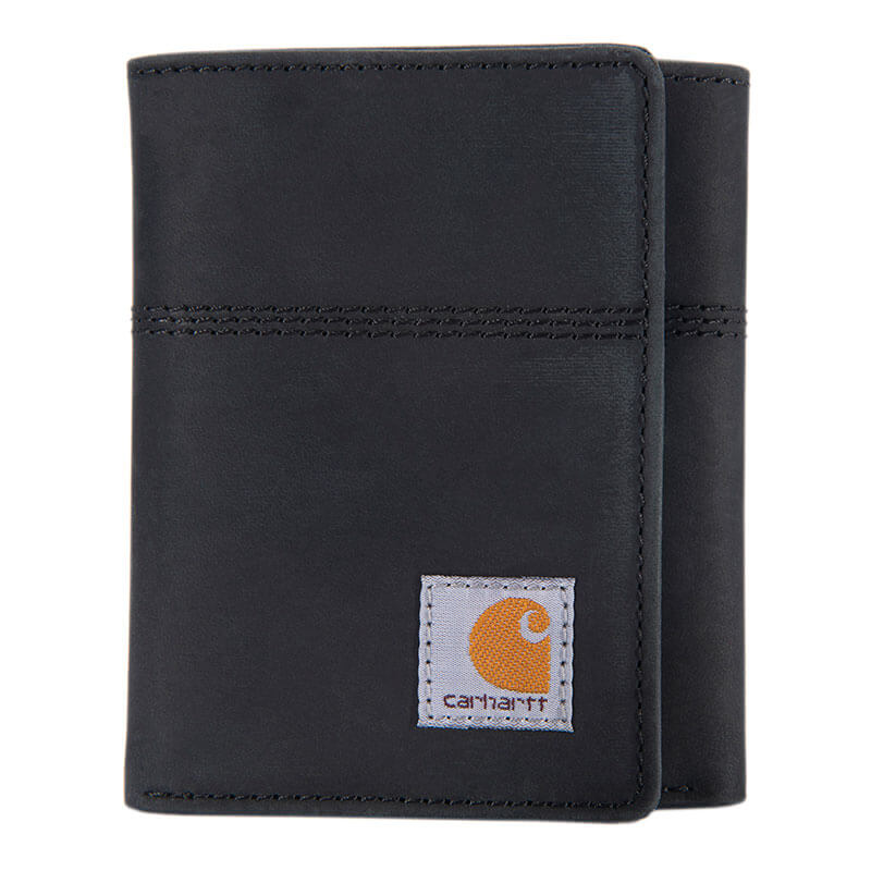 B0000208 - Carhartt Men's Saddle Leather Trifold Wallet