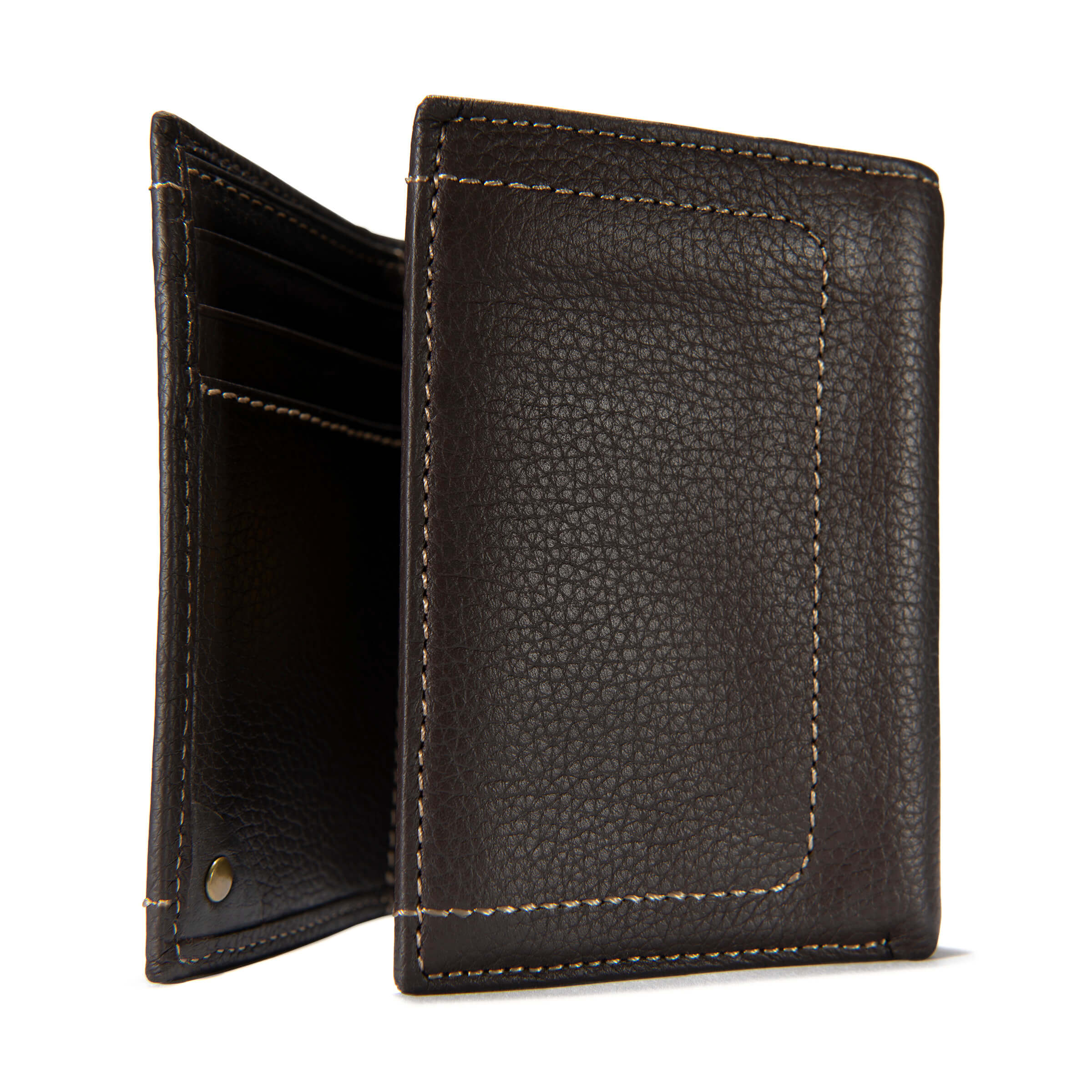 B000020920 - Carhartt  Pebble Leather Trifold Wallet Brown