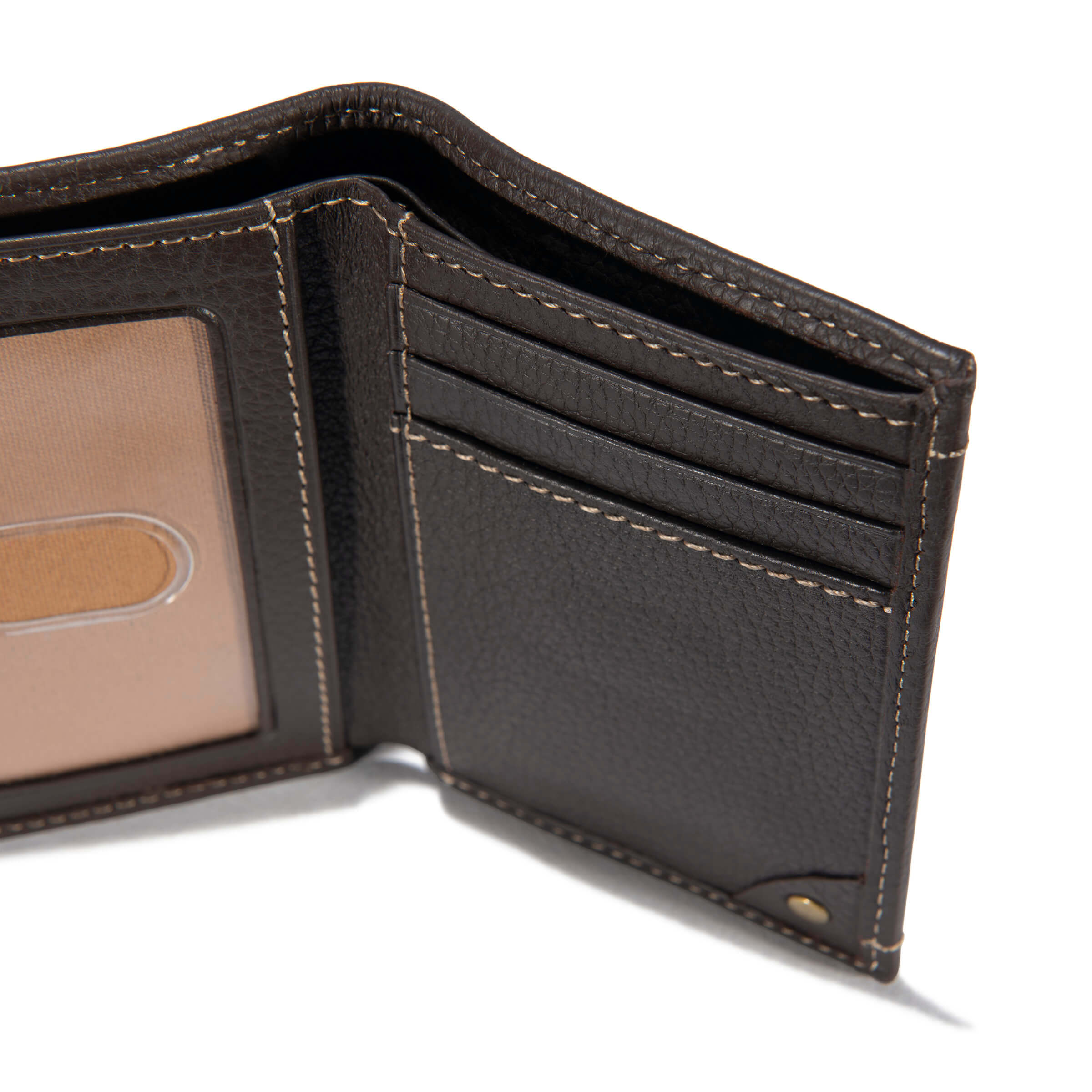 B000020920 - Carhartt  Pebble Leather Trifold Wallet Brown