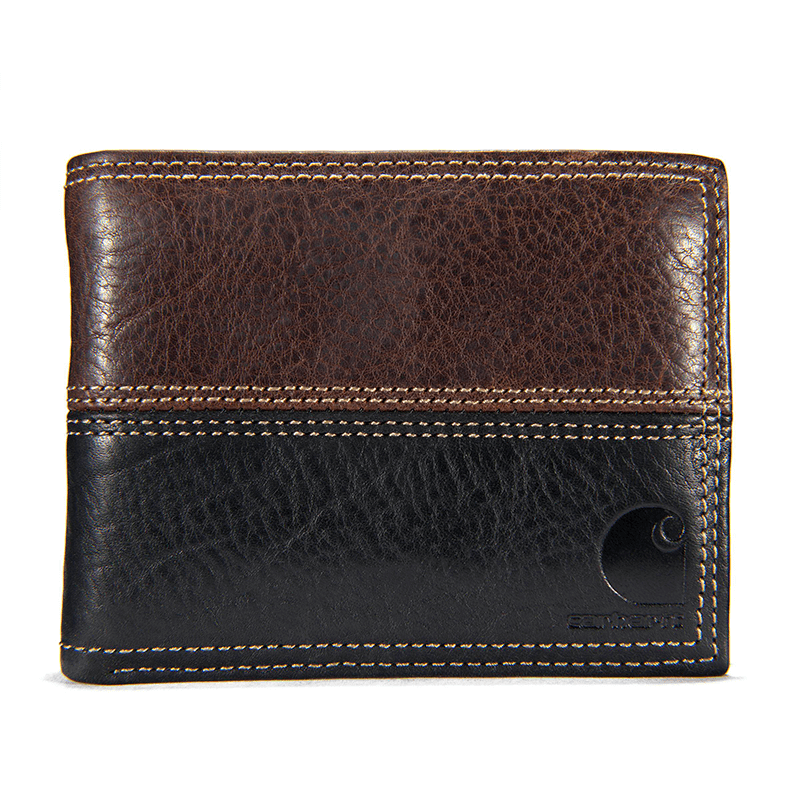 B0000222201 - Carhartt Men's Leather Two-Tone Passcase Wallet