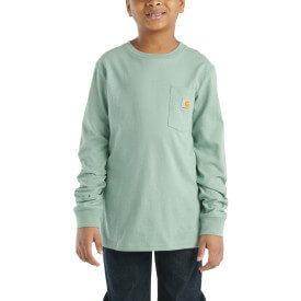 CA6611 - Carhartt Boys Long-Sleeve Bear Graphic Pocket T-Shirt