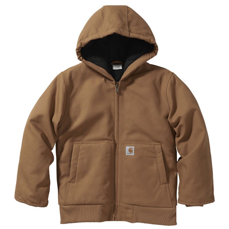 CP8545 - Carhartt Kid's Canvas Insulated Hooded Actve Jacket