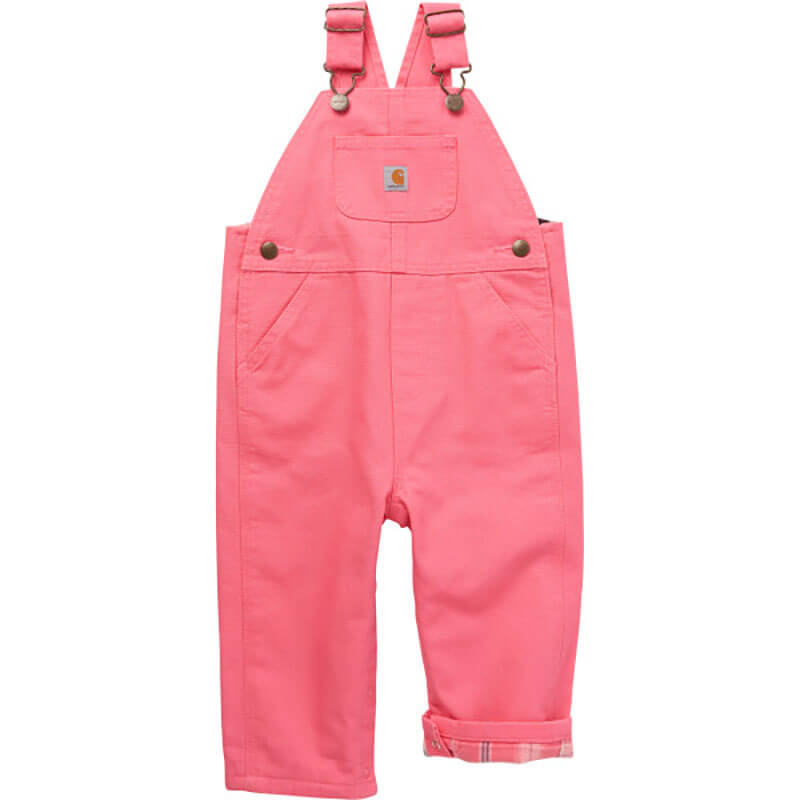 CM9713 - Carhartt Girls Flannel Lined Canvas Bibs