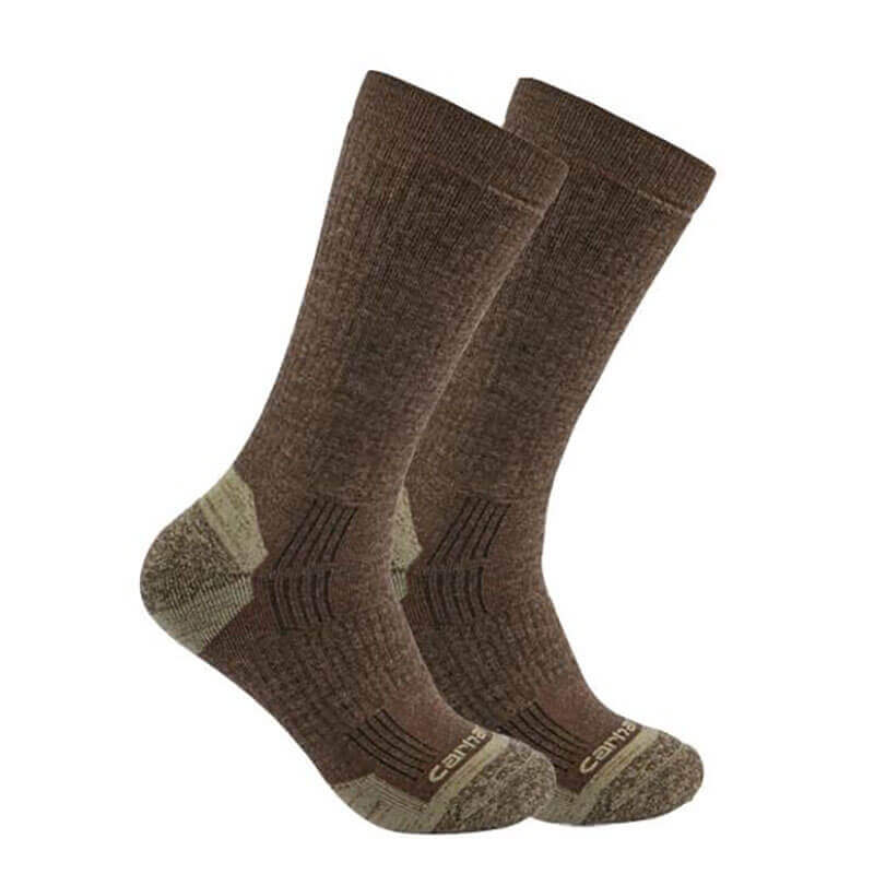 SC9902M - Carhartt Men's Midweight Synthetic Wool Blend Crew Sock 2-Pack
