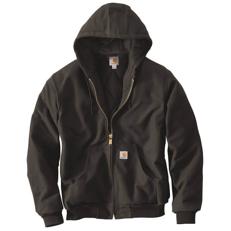 Carhartt Men's Firm Duck Insulated Lined Active Jac J140 Black
