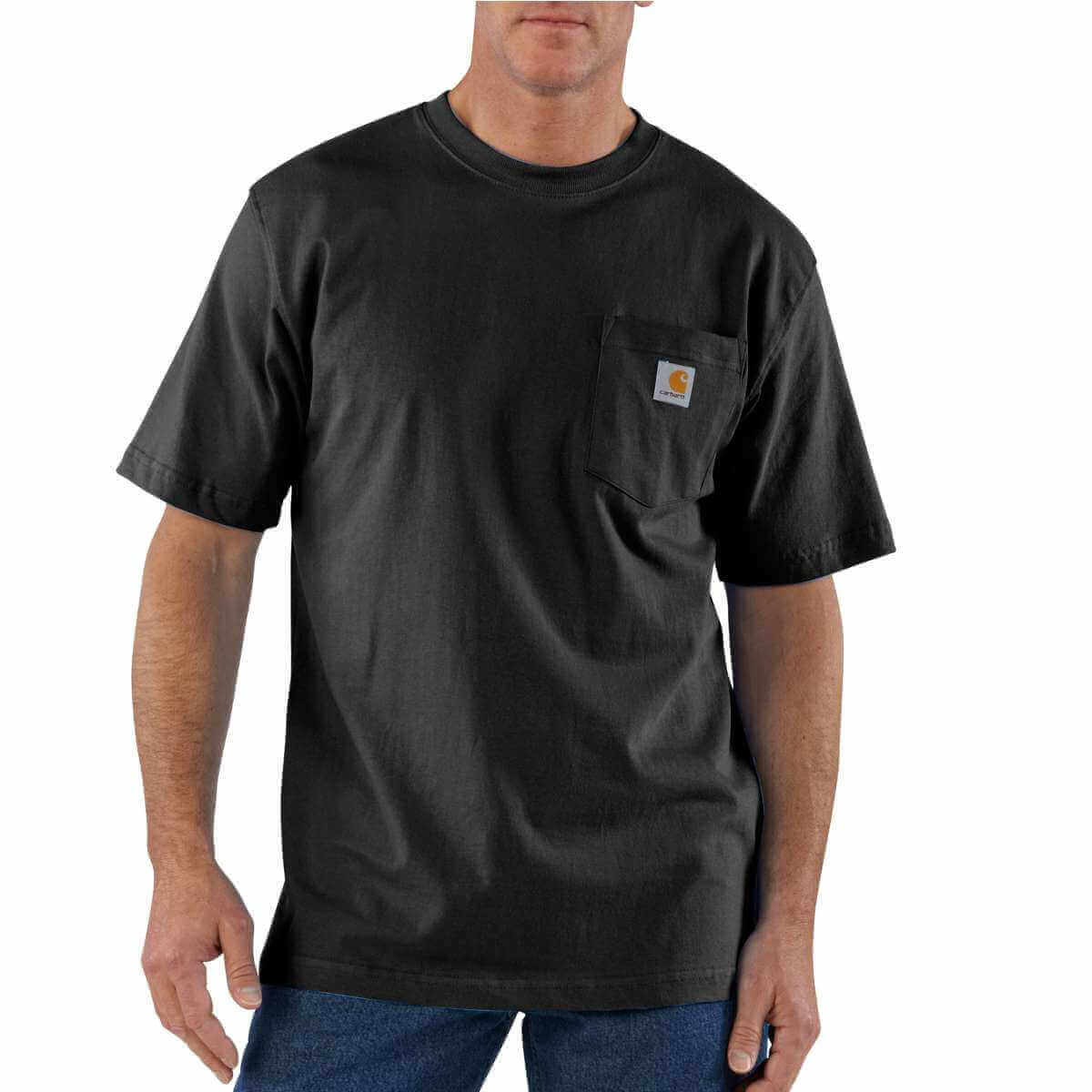 Carhartt Loose Fit Heavyweight Short Sleeve Pock T Shirt K87 Black
