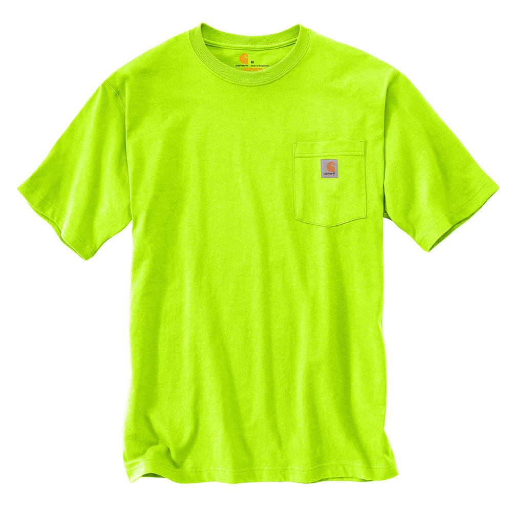 Carhartt Loose Fit Heavyweight Short Sleeve Pock T Shirt K87 Brite Lime