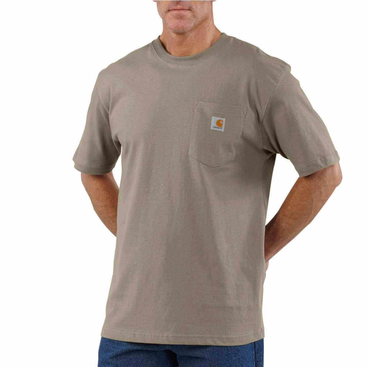 Carhartt Loose Fit Heavyweight Short Sleeve Pock T Shirt K87 Desert
