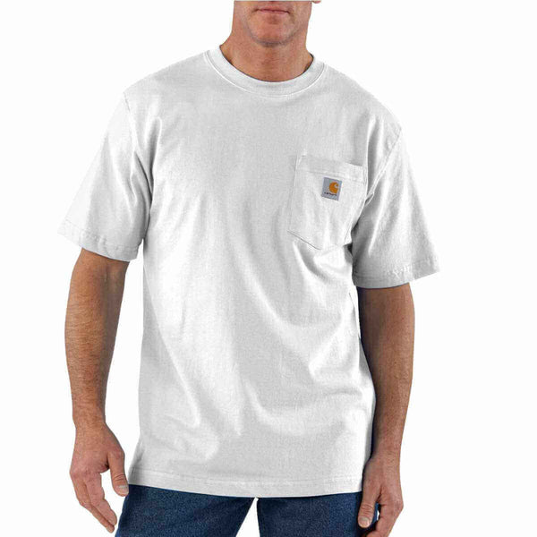 Tシャツ・カットソー Carhartt Loose Fit Heavyweight Pocket T-Shirt White k87-loose-fit-heavyweight-