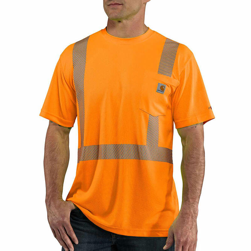 100495 - Carhartt Men's High-Visibility Force Short-Sleeve Class 2 T-Shirt