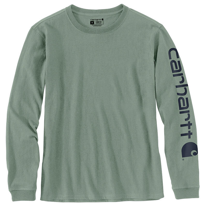 103401 - Carhartt Women's WK231 Workwear Sleeve Logo Long-Sleeve T-Shirt