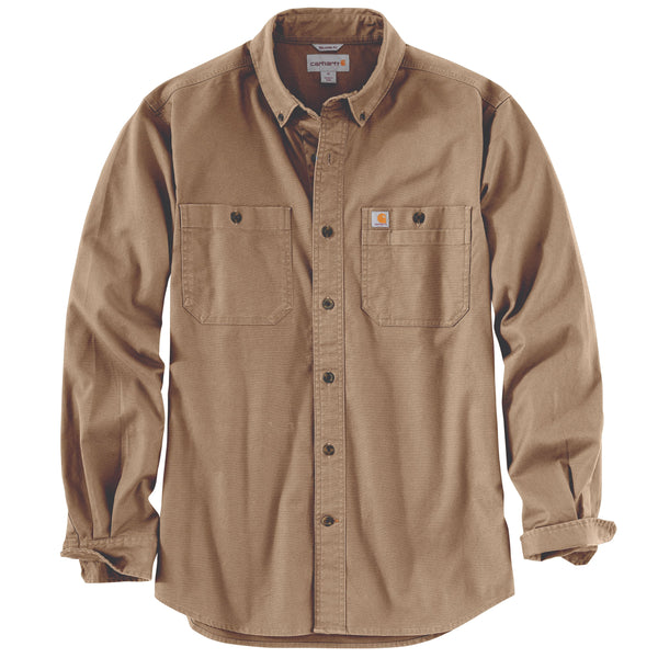 carhartt long sleeve dress shirts Carhartt Men's Force Solid Long Sleeve Shirt CT105291